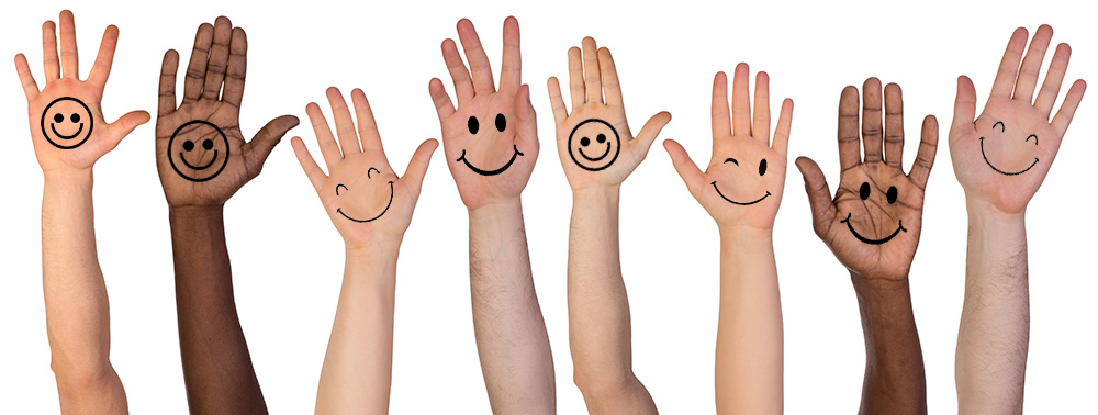 Happy hygienic hands 